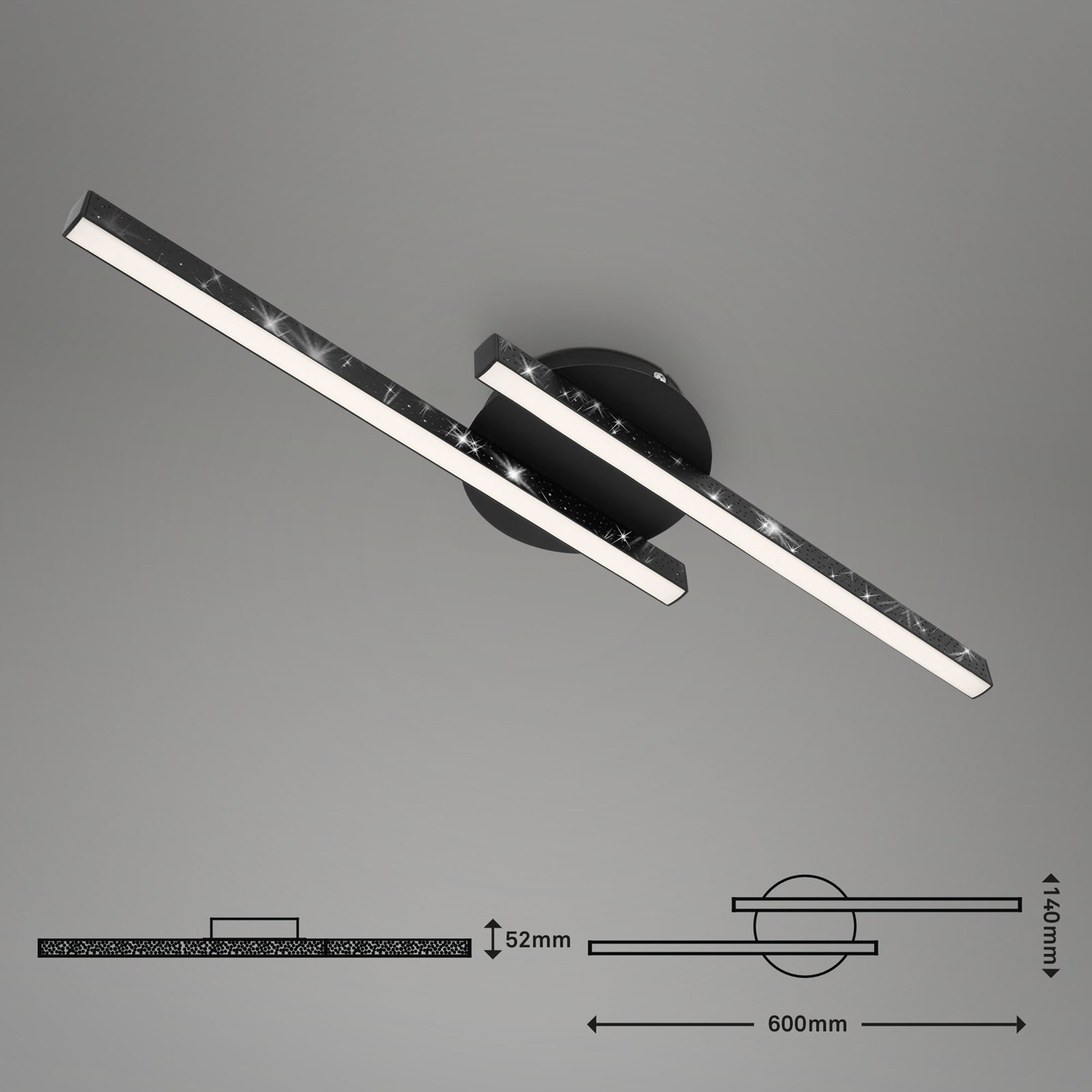 Ndriçues Briloner Led 60 cm, 10,5W, 1400lm, i zi