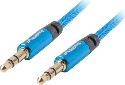 Kabllo Lanberg Jack 3.5mm - Jack 3.5mm (CA-MJMJ-10CU-0020-BL), 2m, e kaltërt
