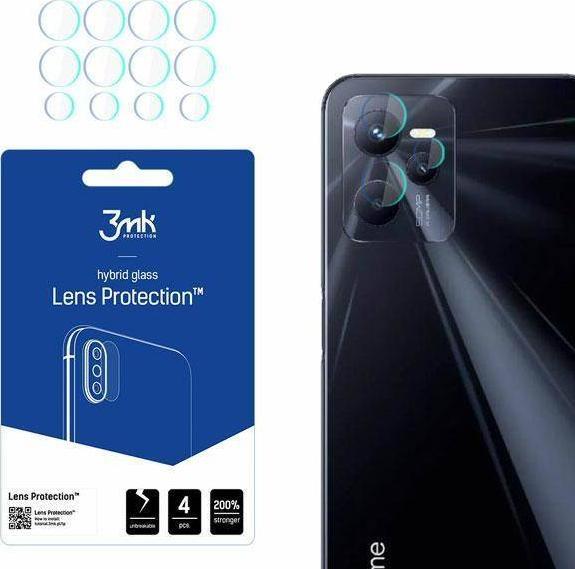 Lente 3MK për mbrojtjen e kamerës së telefonit RealMe C35, 4 copë 