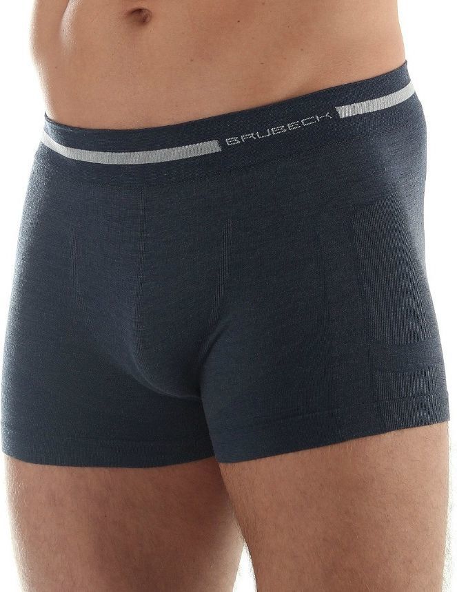 Brubeck Машки Боксерки Comfort Wool Merino, Темно Сина, Големина L