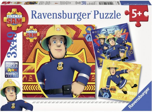 Puzzle Ravensburger (RAP 093861), 3 copë, 49 elemente, shumëngjyrësh