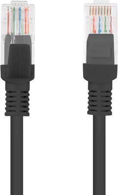 Kabllo Lanberg Patchcord, Cat5e, 10m, e zezë