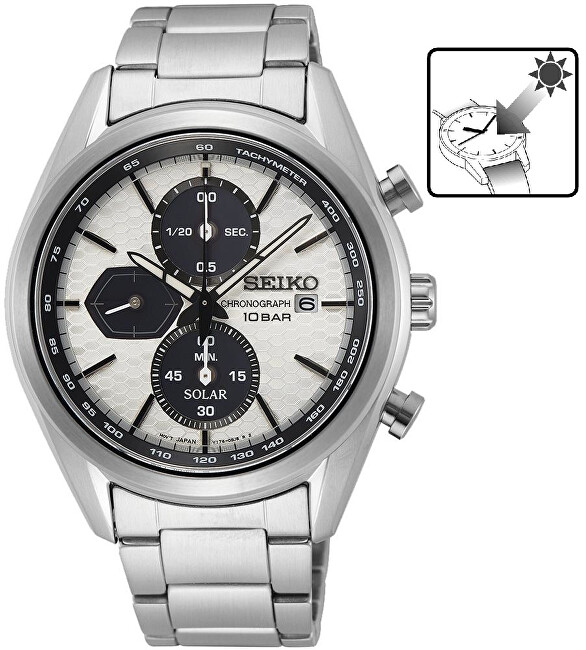 Orë për meshkuj Seiko SSC769P1, e argjendtë