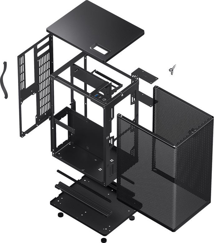 Kasë Jonsbo VR3, e zezë, Mini Tower