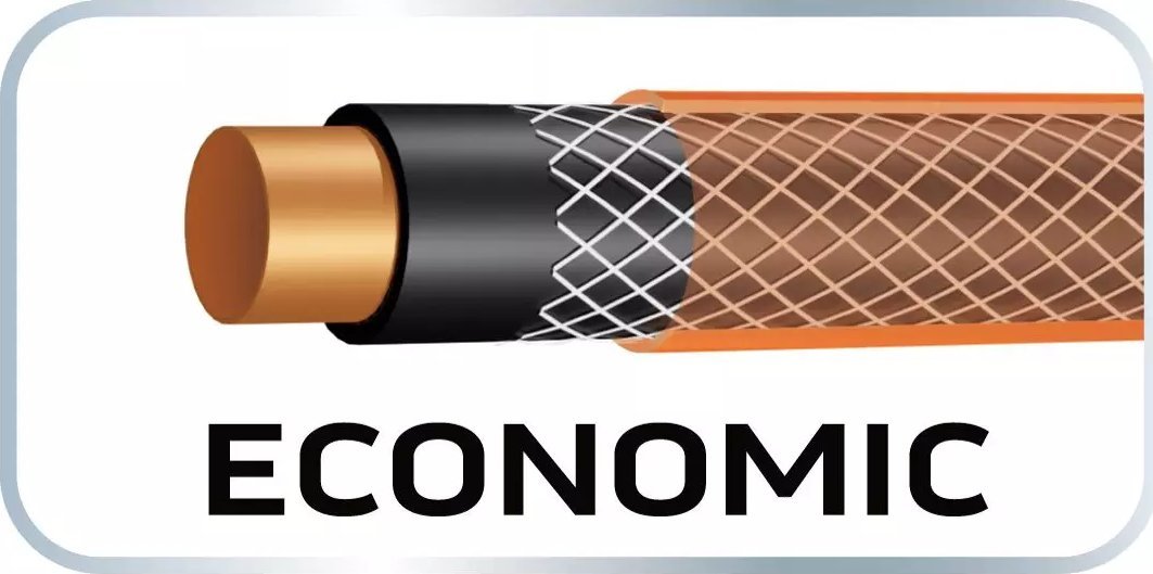 Gyp kopshti NEO, ekonomike, 1/2", 50m, 4-shtresor (15-802)