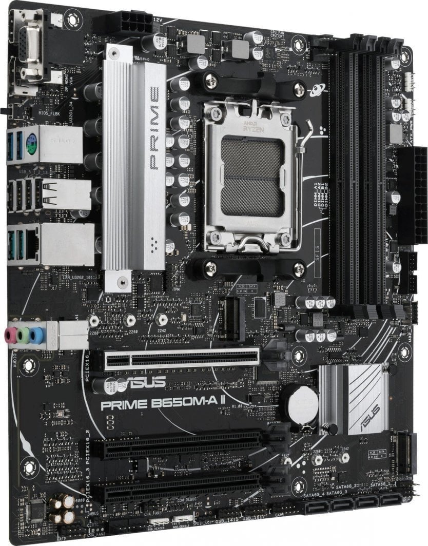 Plakë amë Asus PRIME B650M-A II-CSM, Micro ATX, DDR5, PCIe 5.0, e zezë