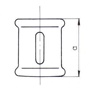 Lidhës i dyfishtë për gypa Zawiercie Foundry, M4 3/4''