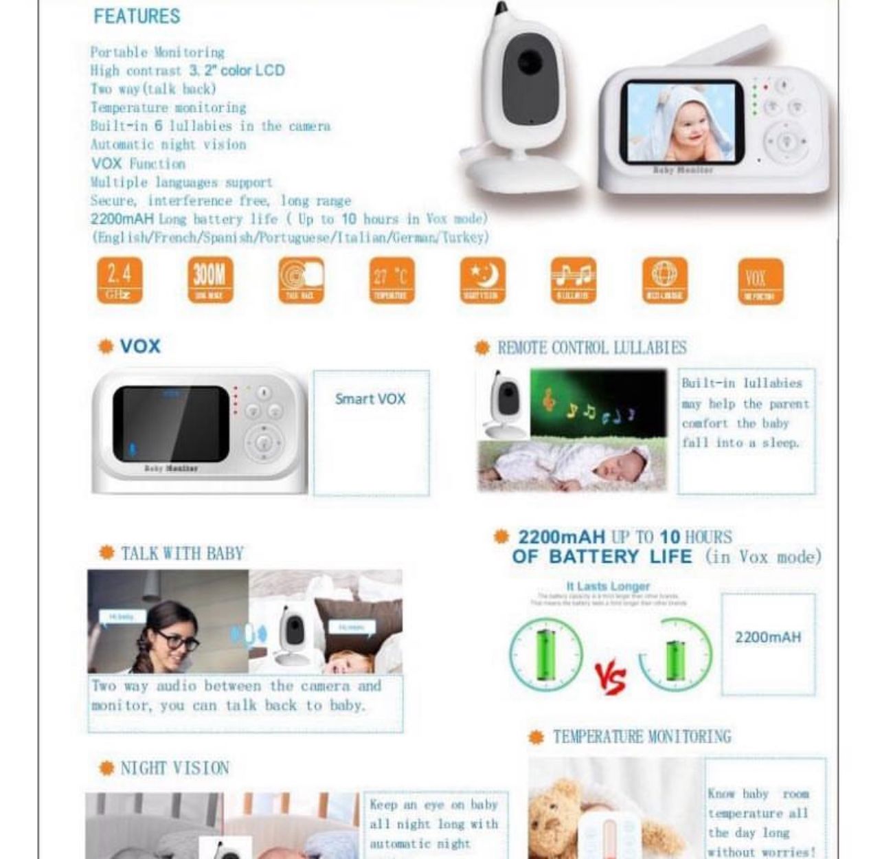 Monitorues për bebe 3.2
