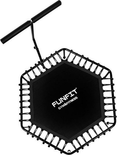 Trampolinë fitnesi FUNFIT, 130 cm, e zezë