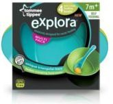 Set ushqimi për fëmijë Tommee Tippee, tasa + shishe + memë, shumëngjyrëshe