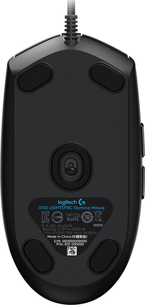 Maus lojërash Logitech G102 LIGHTSYNC, USB Type-A, 8000 DPI, i zi 
