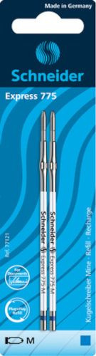Refill stilolapsi Schneider Express 775 M, paketim 10x2, ngjyrë blu