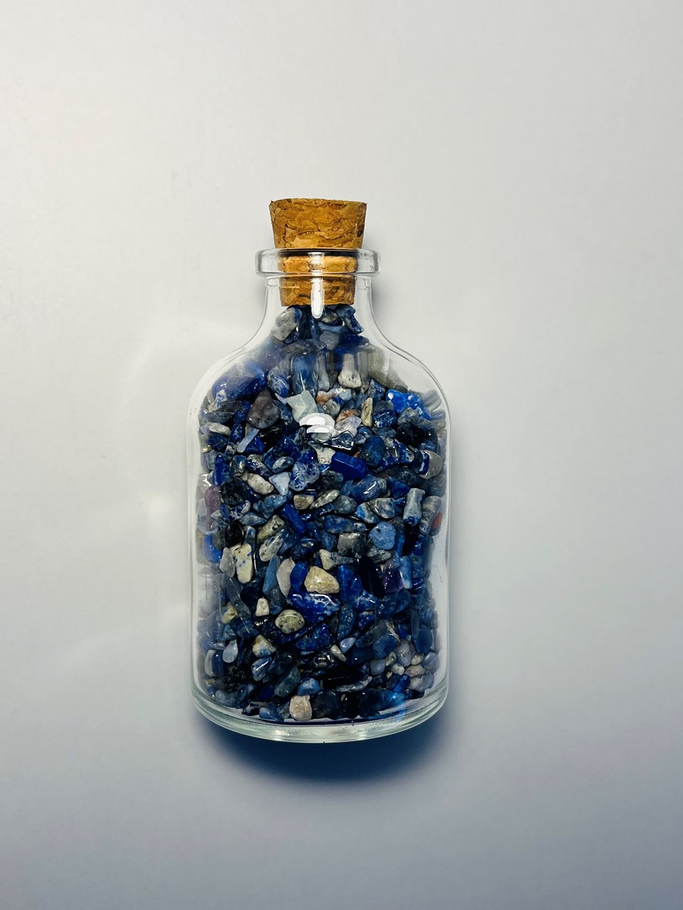 Gurë natyral Dar Lapis Lazuli, 8 cm, kaltër/bardhë Gurë natyral Dar Lapis Lazuli, 8 cm, kaltër/bardhë