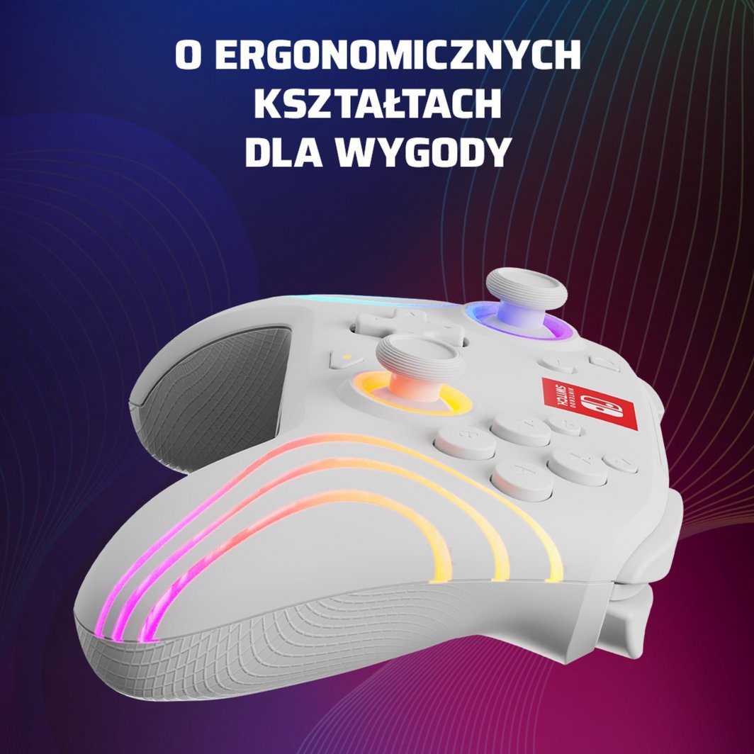 Kontroller PDP Afterglow Wave, wireless, i bardhë