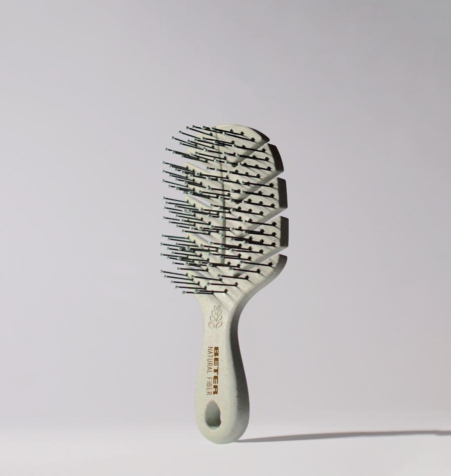 Krehër BETER Natural Fiber detangling mini, bezhë
