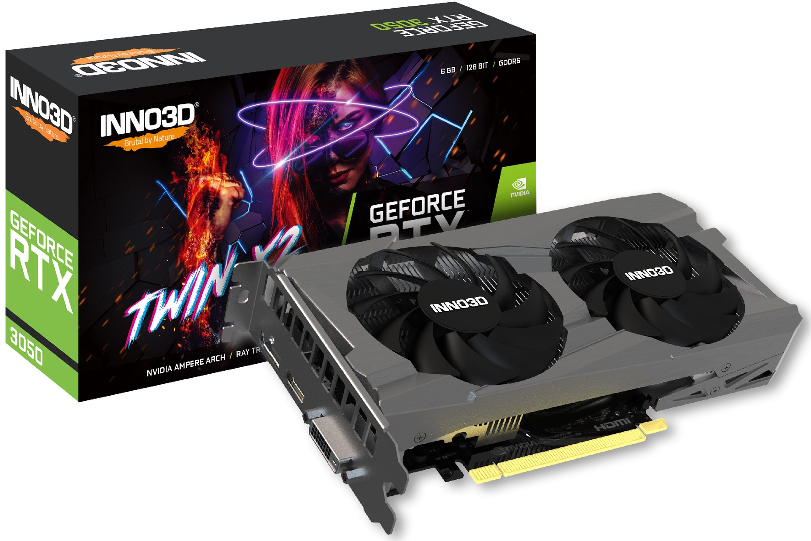 Kartelë grafike Inno3D GeForce RTX 3050 Twin X2 6GB GDDR6