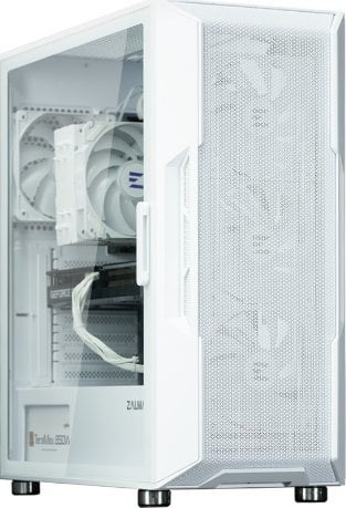 Куќиште за компјутер Zalman I3 Neo ARGB, бело, Midi Tower